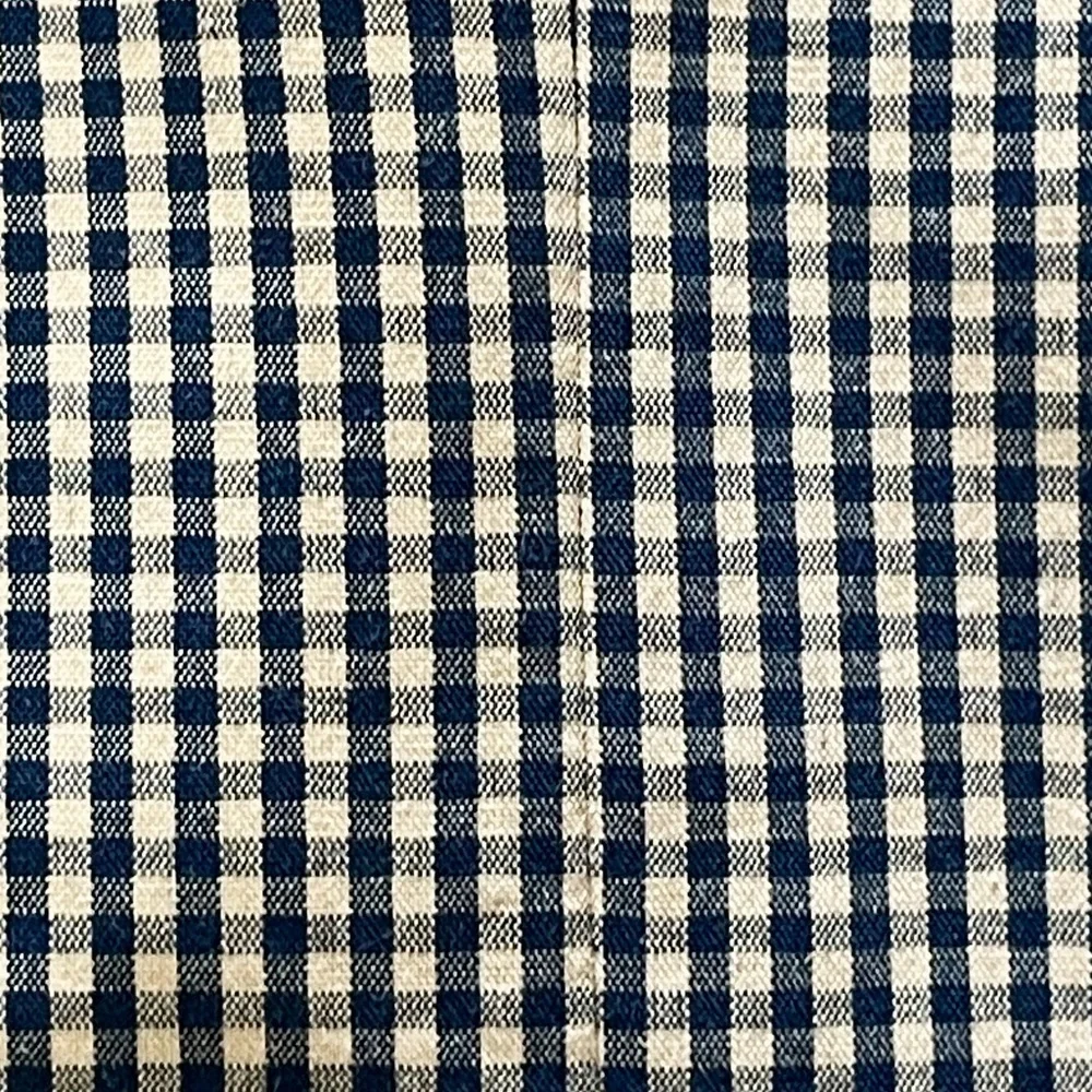 Orivs Classic Blue and Tan Gingham Three-Button Sport Coat Blazer Size 38R - Picture 8 of 16